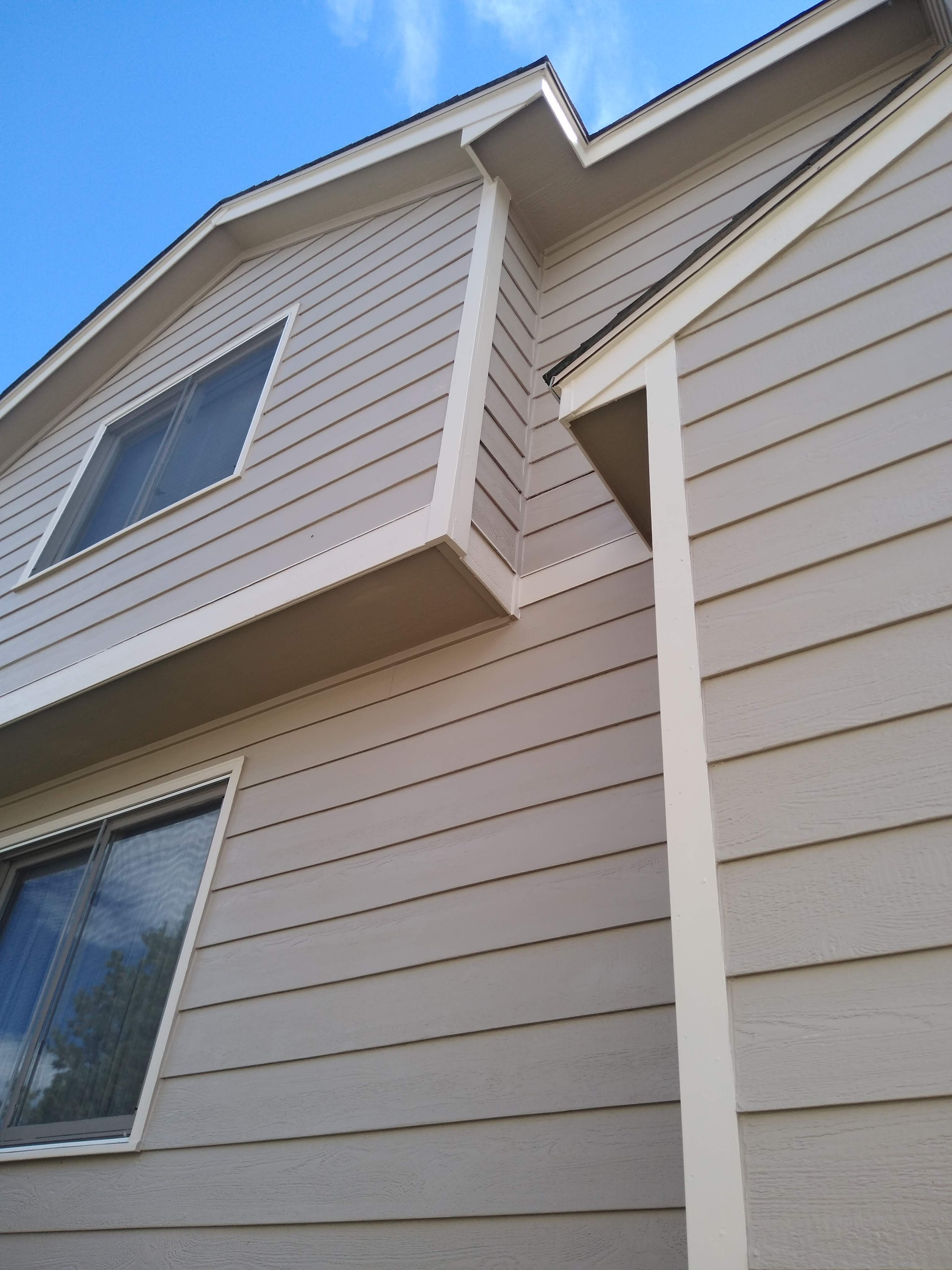 Finished exterior siding and trim repaint on a Colorado home